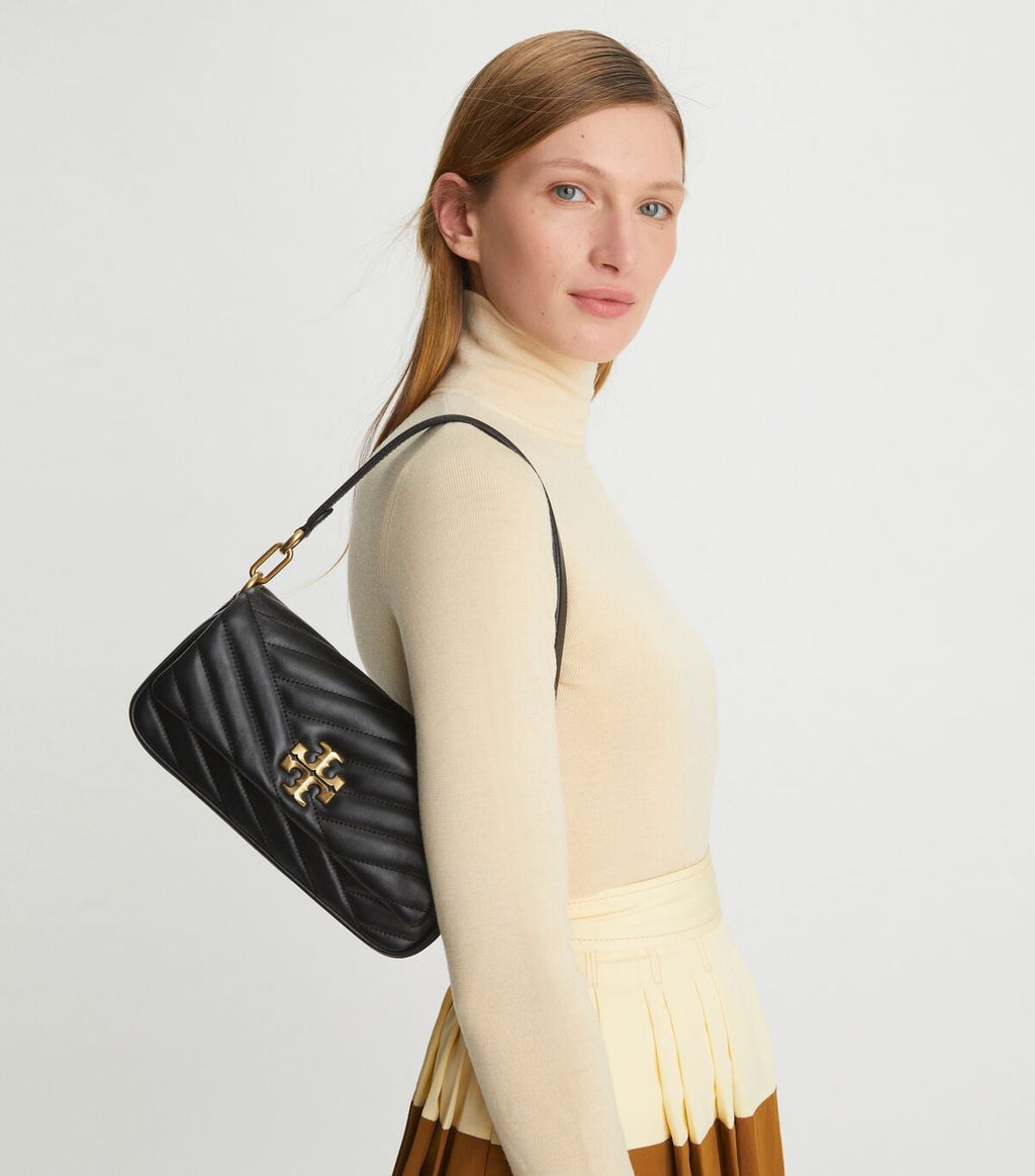 SMALL KIRA CHEVRON FLAP SHOULDER BAG