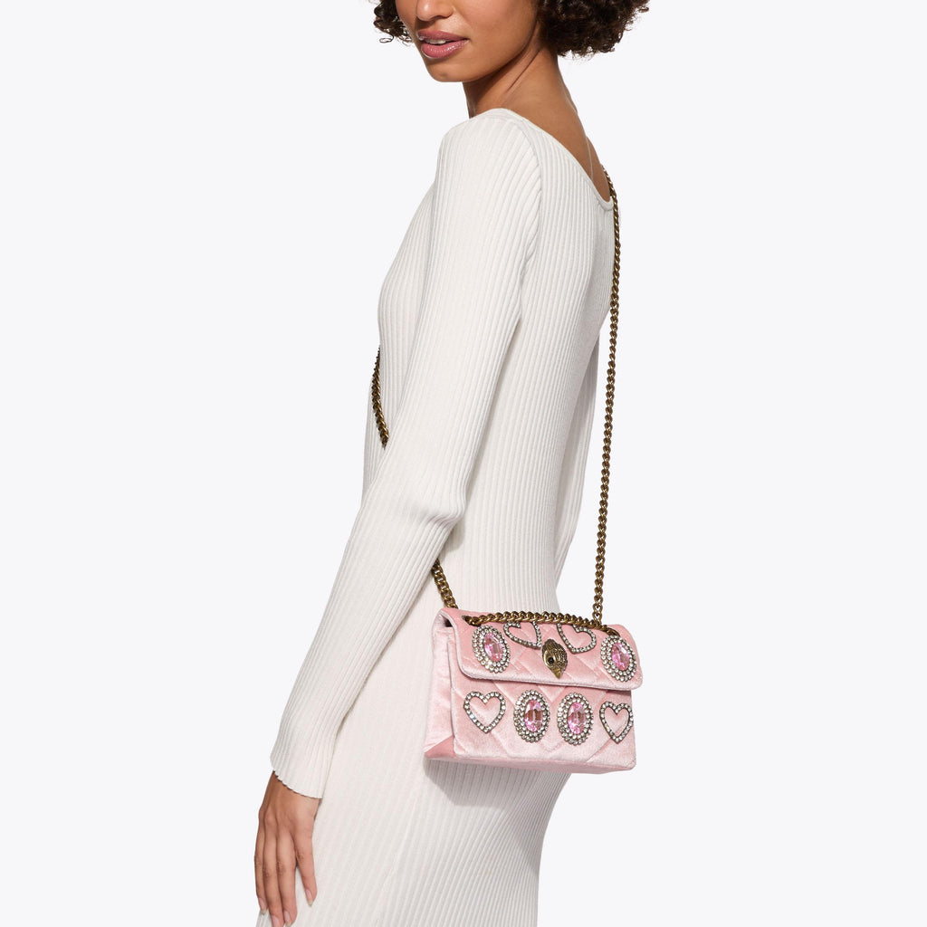 MINI VELVET KENSINGTON BAG