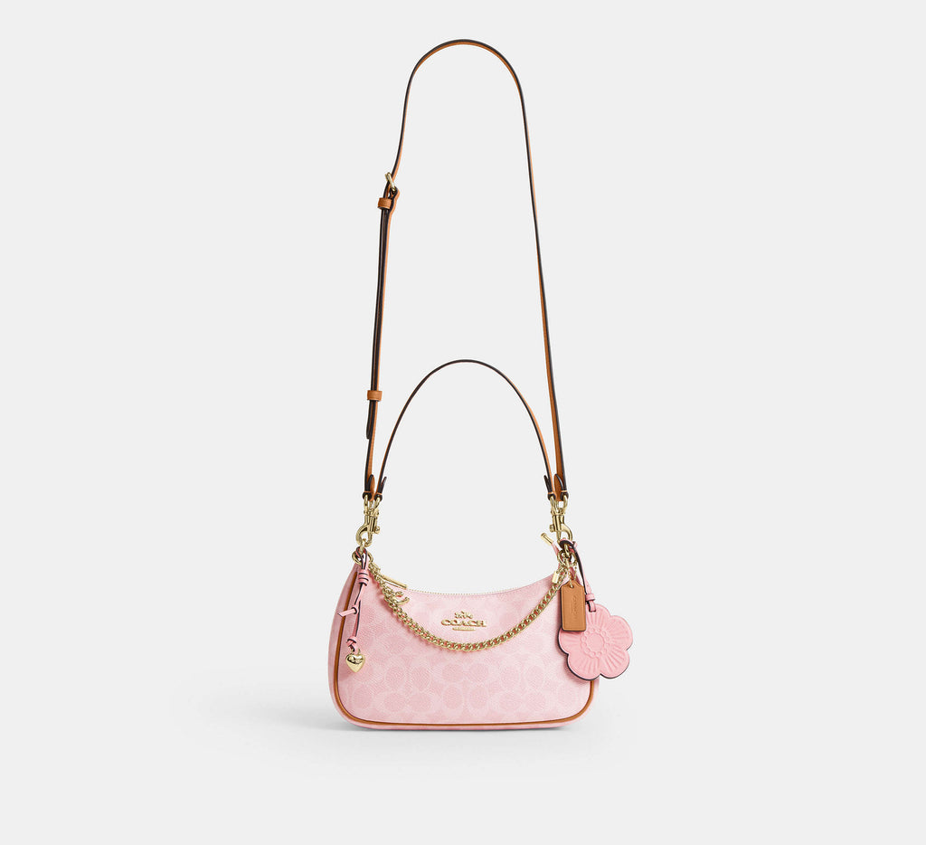 Teri Shoulder Bag In Signature Canvas With Charms