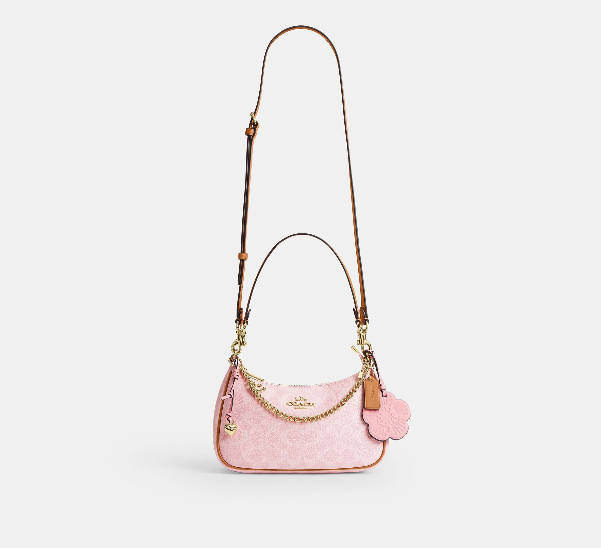 Teri Shoulder Bag In Signature Canvas With Charms