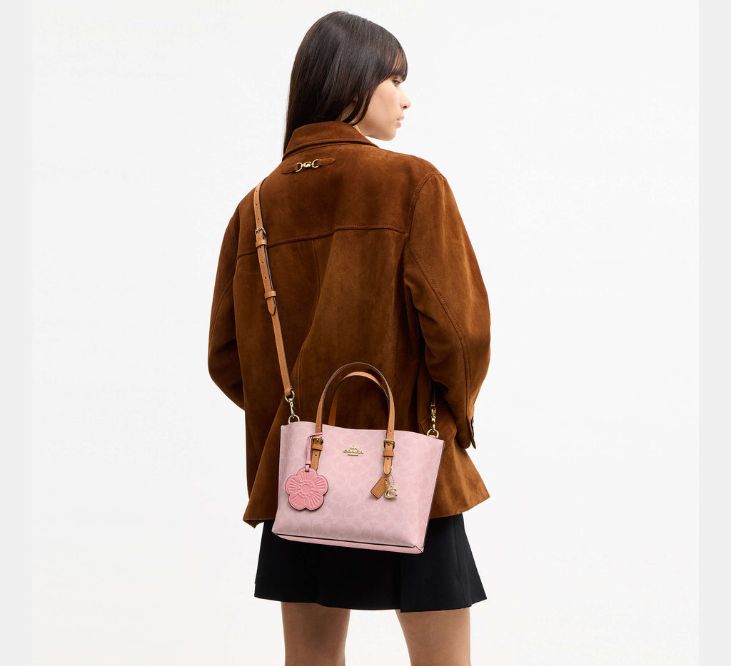 Mollie Tote Bag 25 In Signature Canvas With Charms