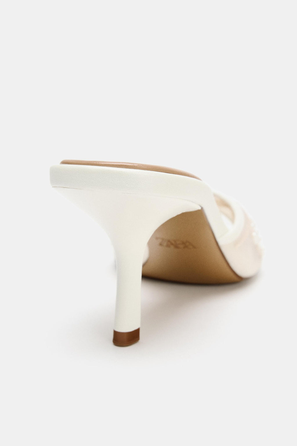 ZARA MESH PEARL SANDALS