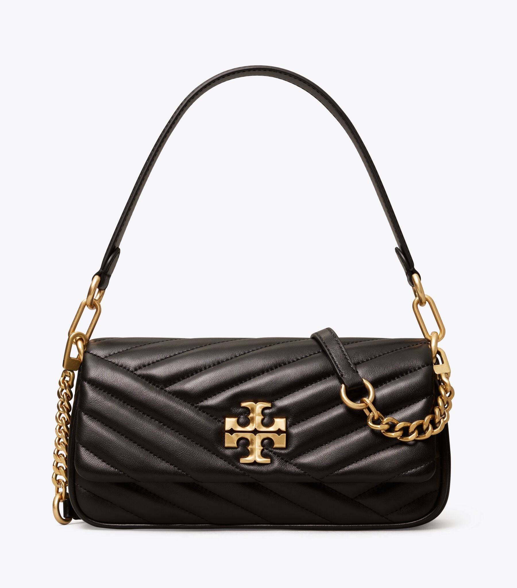 SMALL KIRA CHEVRON FLAP SHOULDER BAG