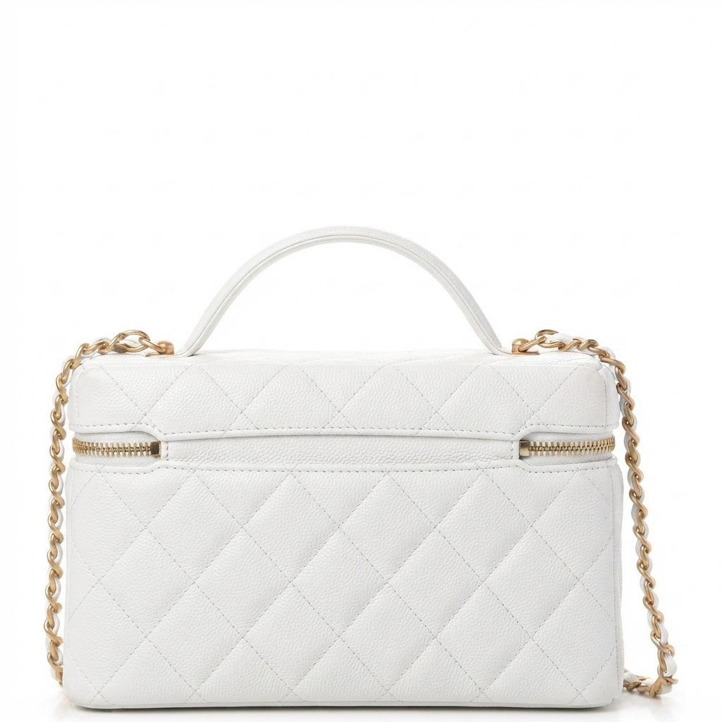 Top Handle Long Vanity Case with Chain