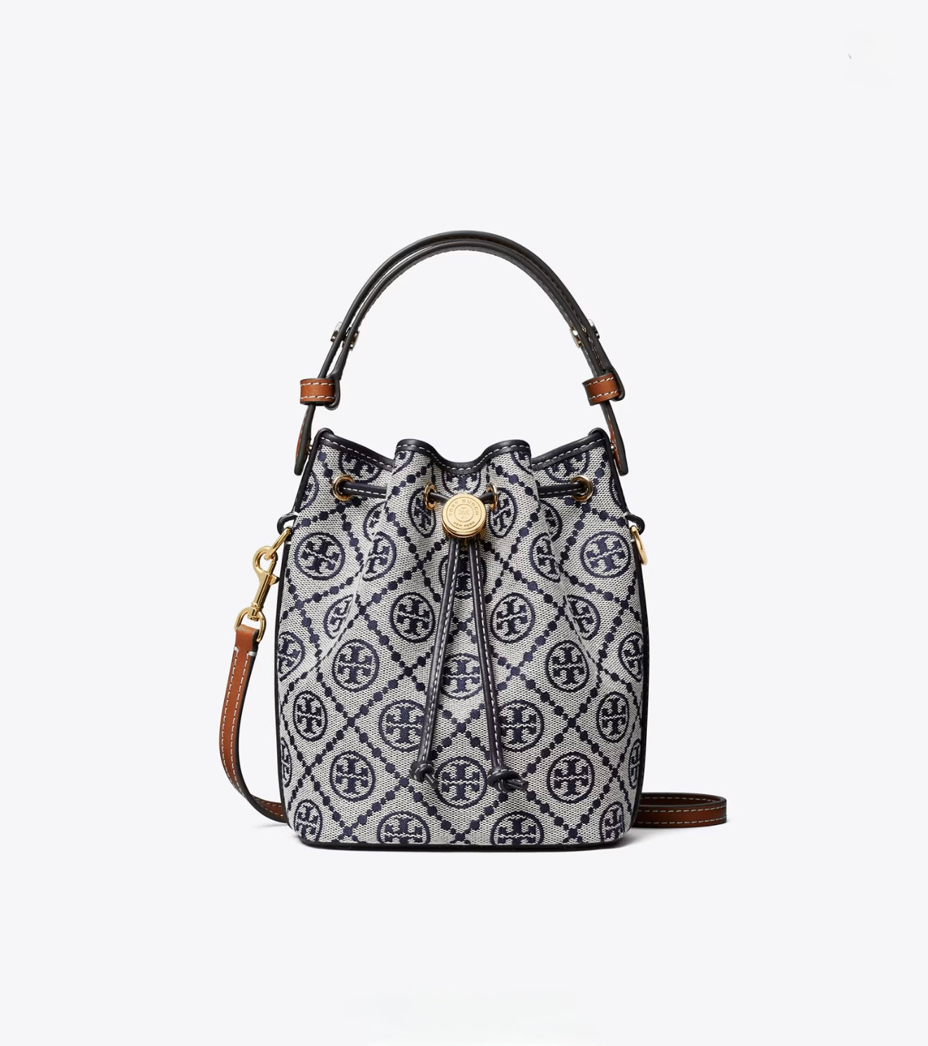 T MONOGRAM BUCKET BAG