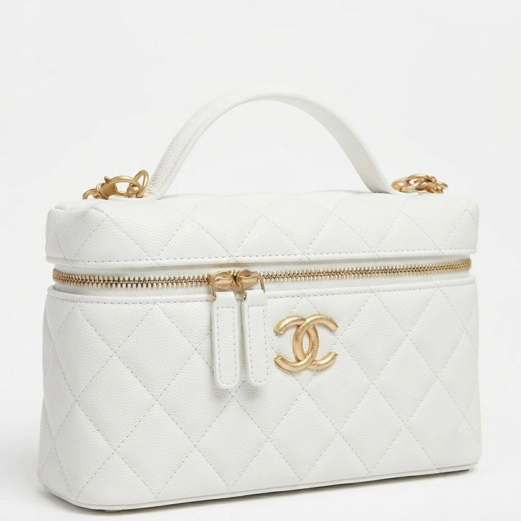 Top Handle Long Vanity Case with Chain
