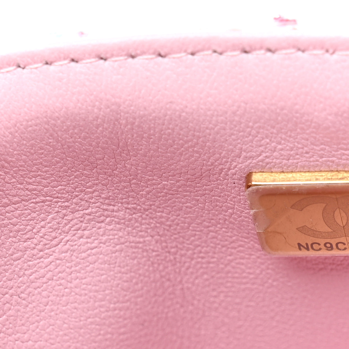 CHANEL Tweed Sequin Quilted Mini Rectangular Flap