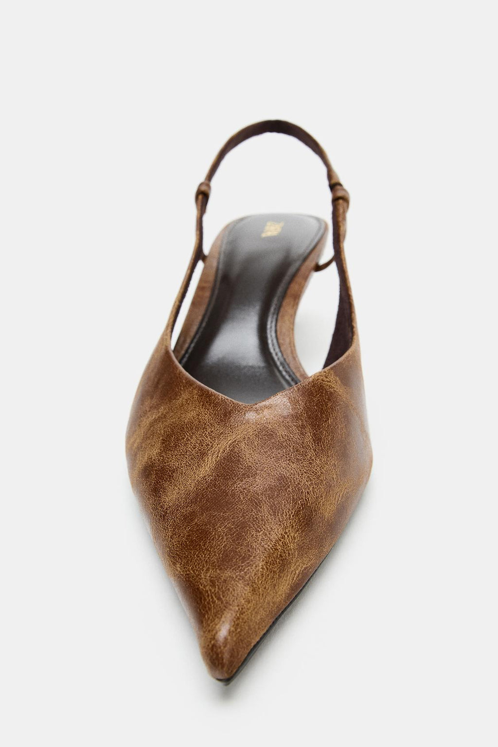 ZARA LEATHER EFFECT HEELS