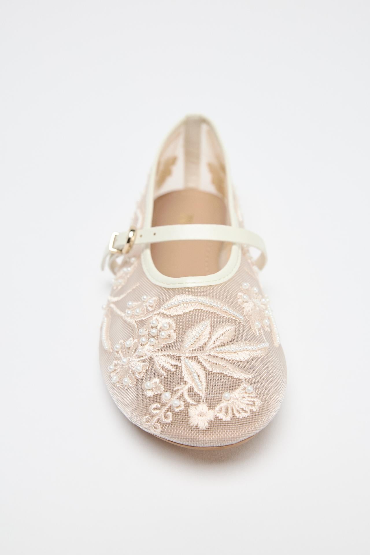 EMROIDERY PEARLS BALLERINAS