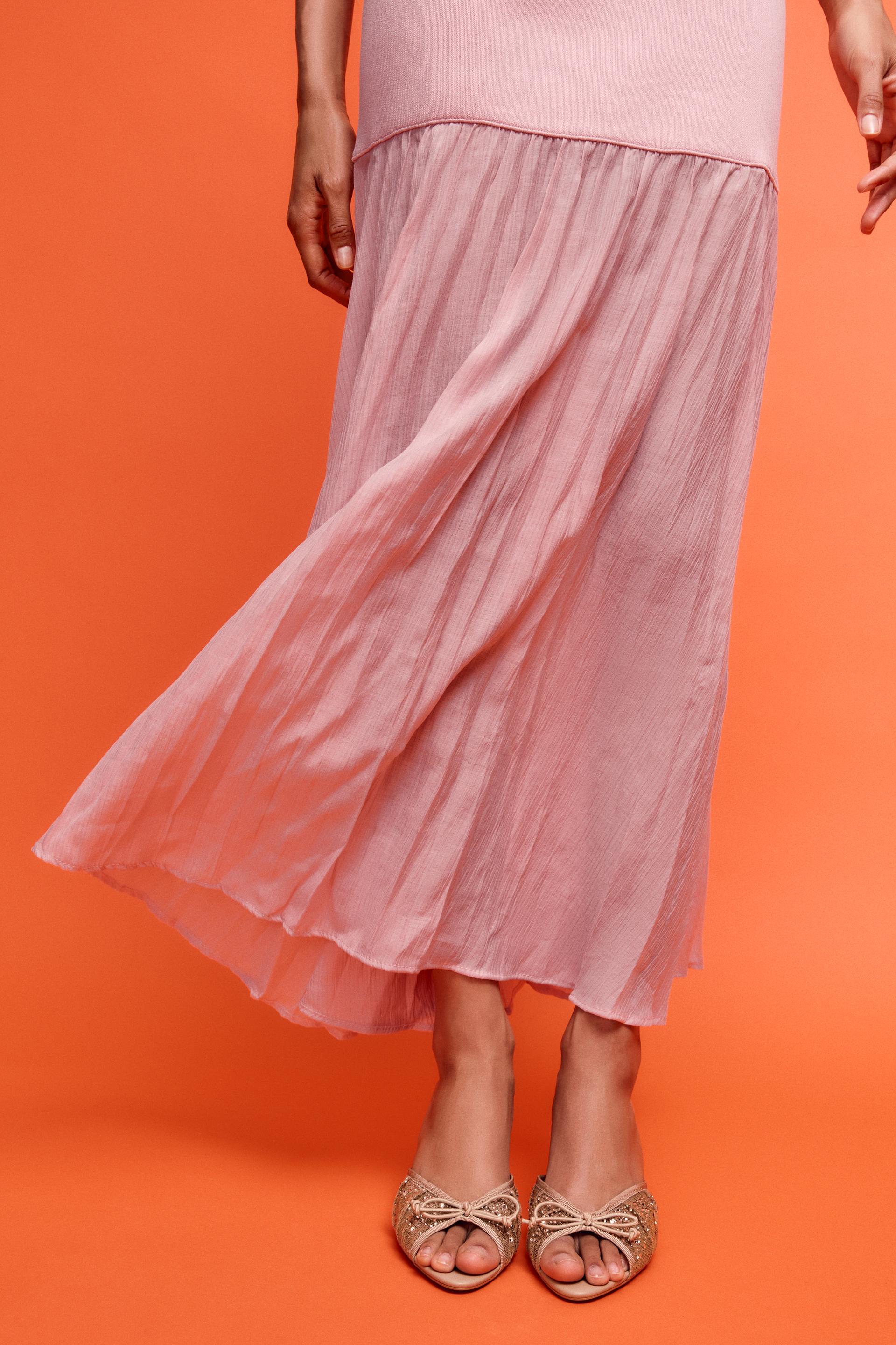 IMPORTED MESH RHINESTONE HEELS