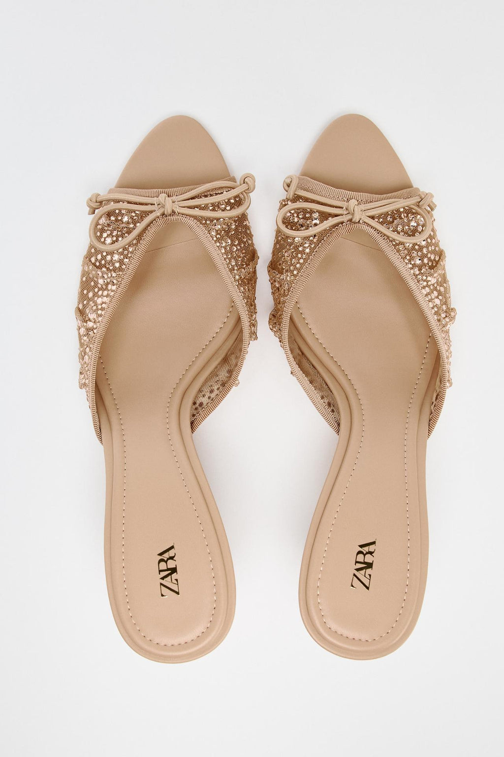 IMPORTED MESH RHINESTONE HEELS