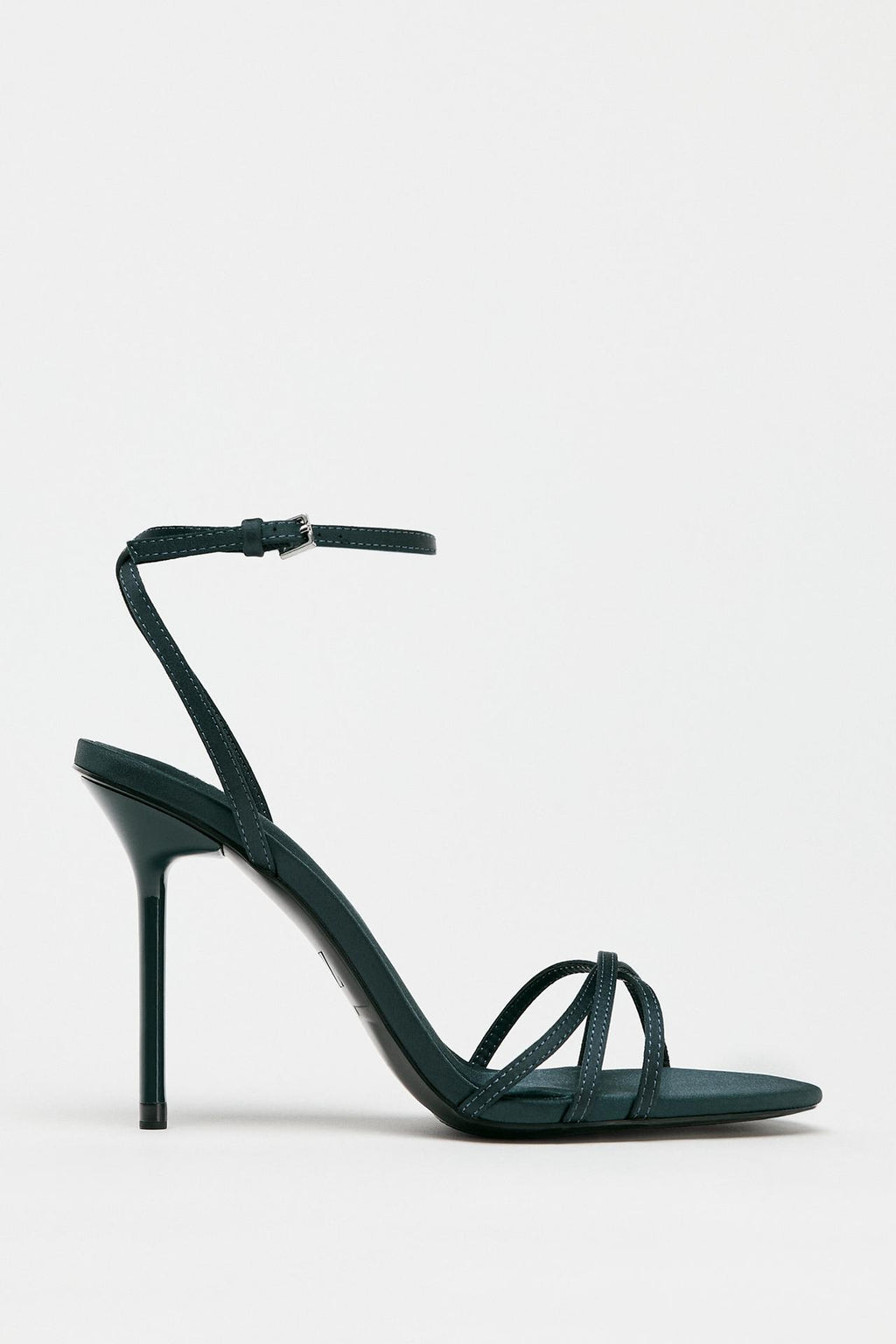 IMPORTED SATIN DEEP BLUE HEELS