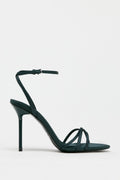 IMPORTED SATIN DEEP BLUE HEELS
