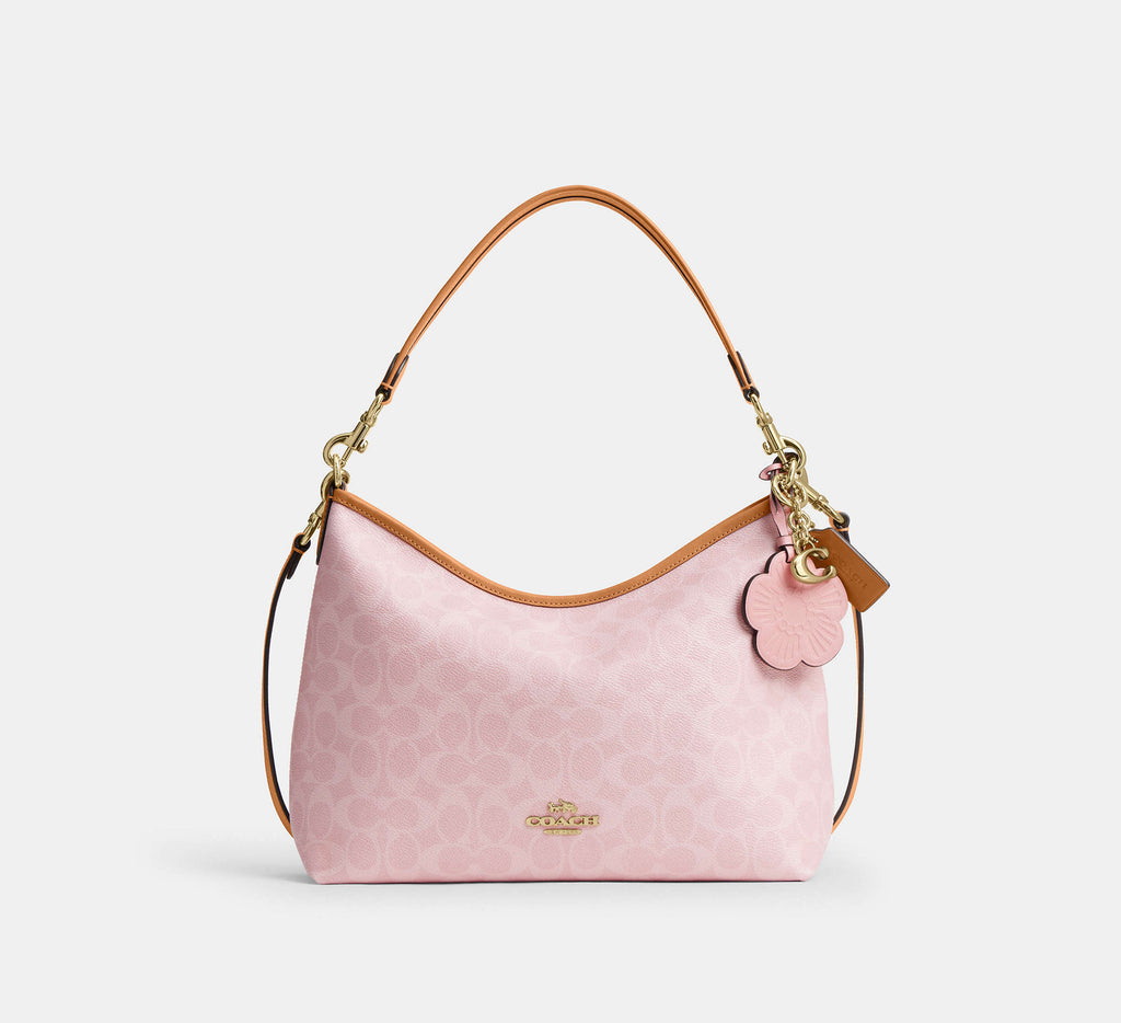 Laurel Shoulder Bag In Signature Canvas With Charms