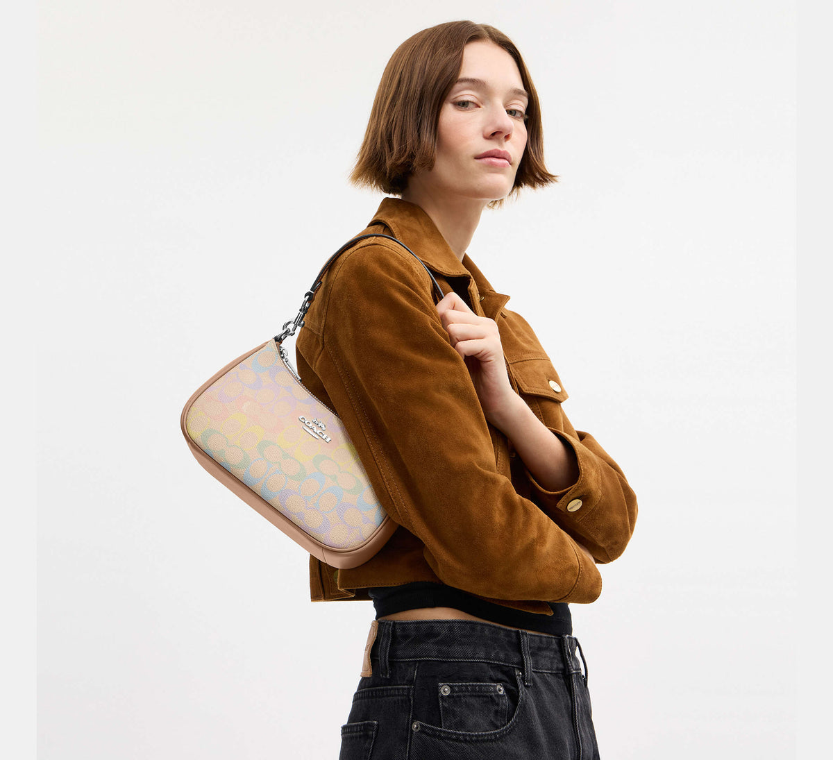 Teri Shoulder Bag In Signature Canvas