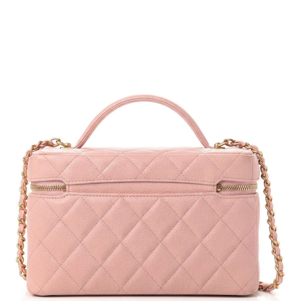 Top Handle Long Vanity Case with Chain