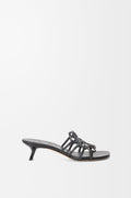 Petal Anagram heels in rhinestone-embellished