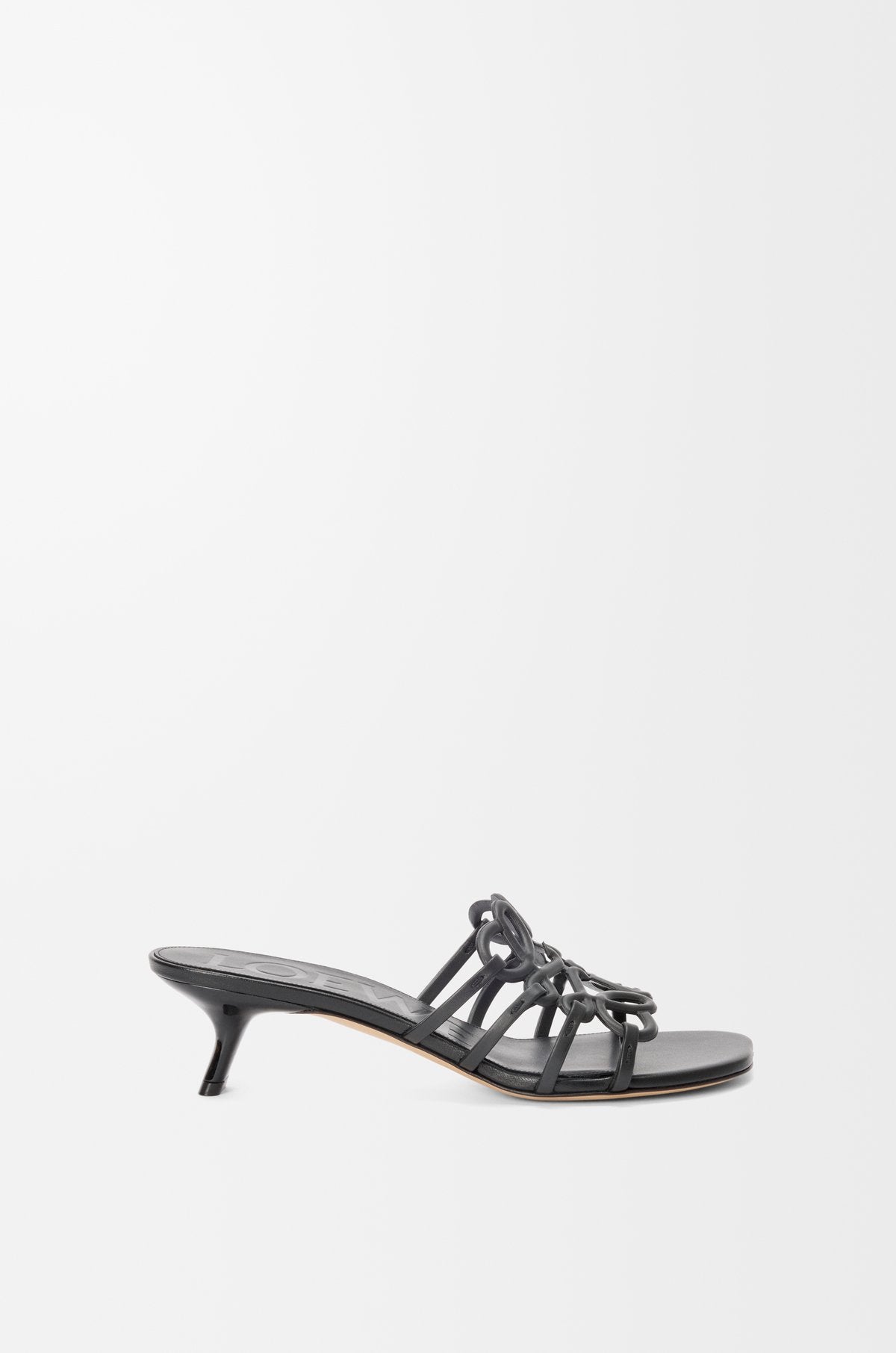 Petal Anagram heels in rhinestone-embellished