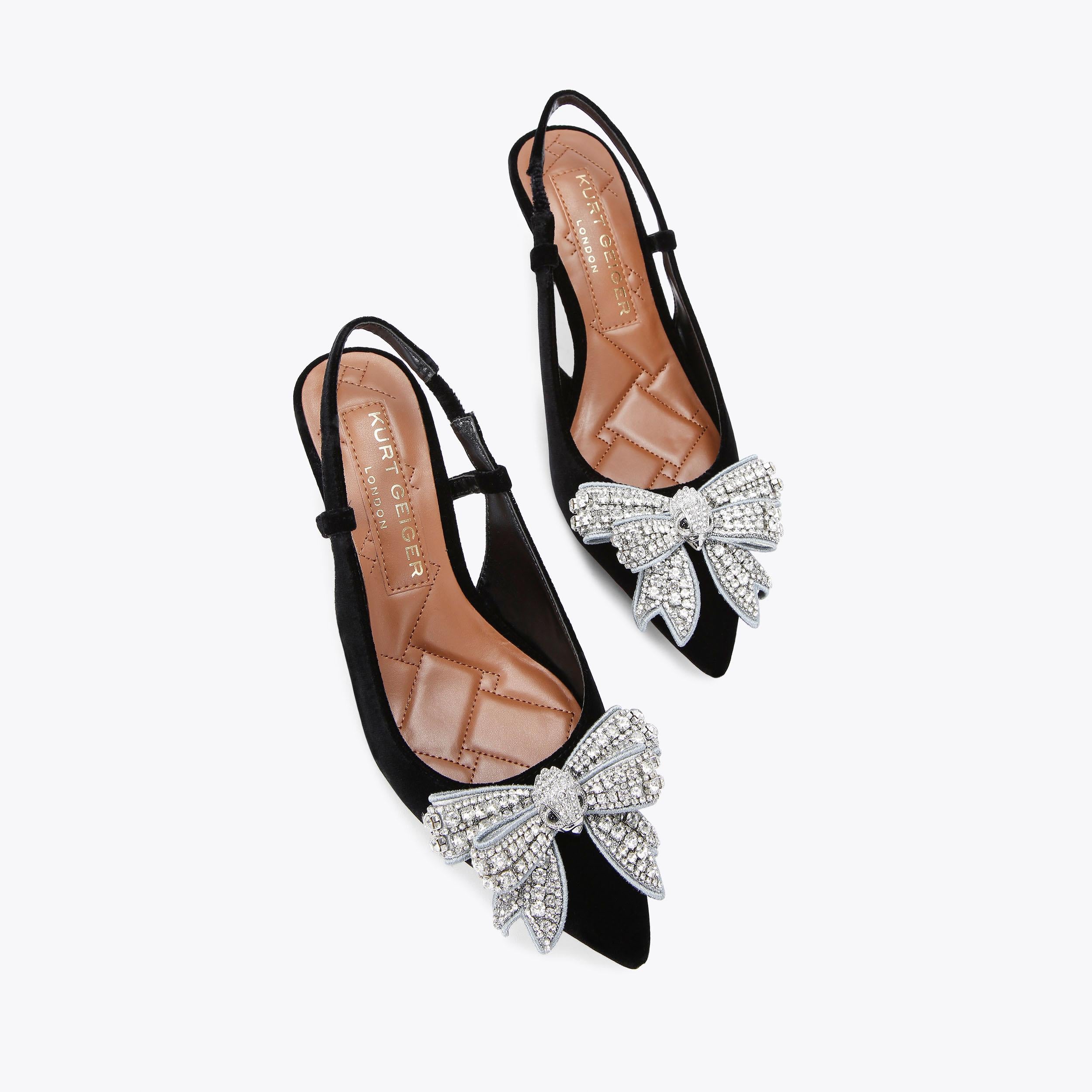 BELGRAVIA BOW SLING HEELS