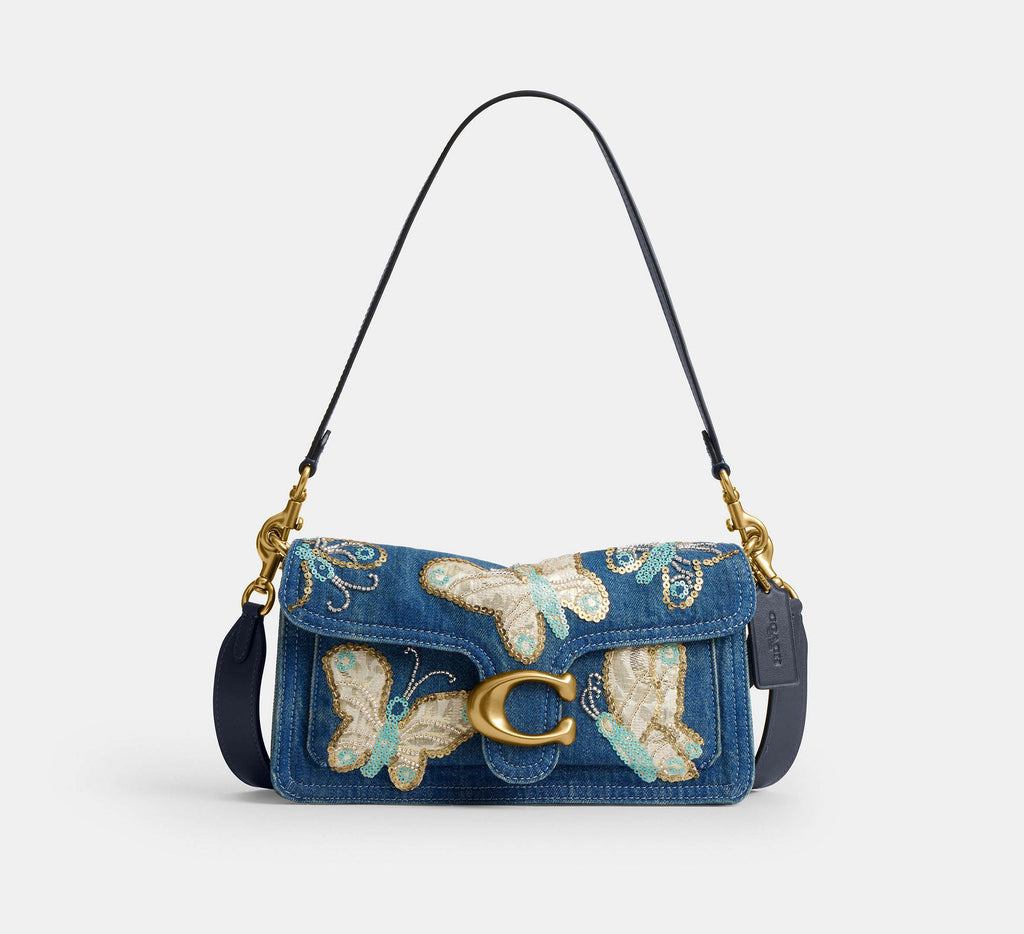 Tabby Shoulder Bag 26 With Butterfly Embellishment