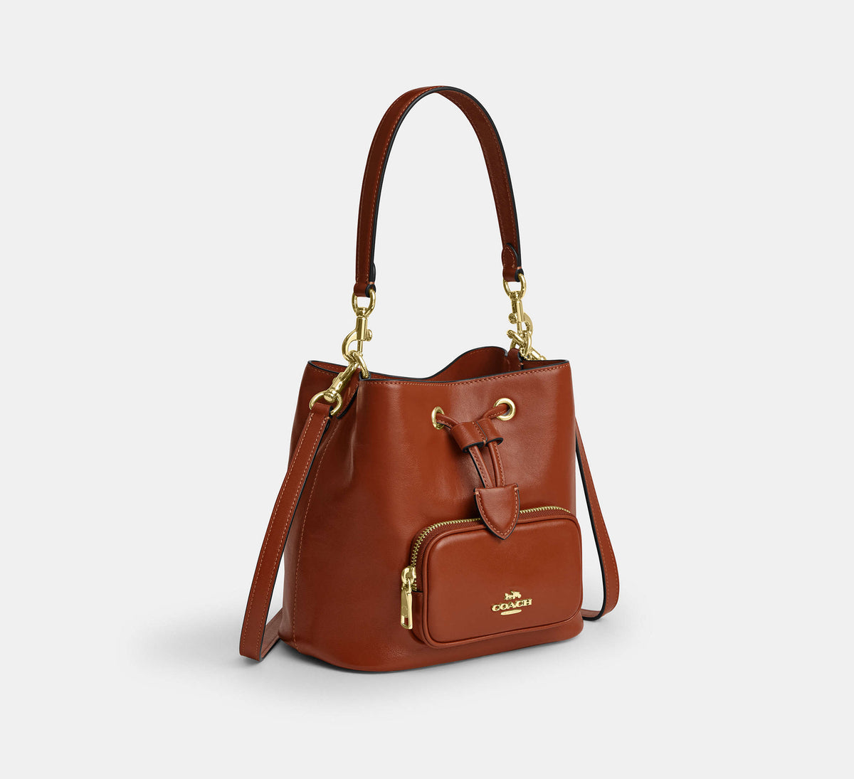 ROWAN BUCKET BAG WITH POCKET