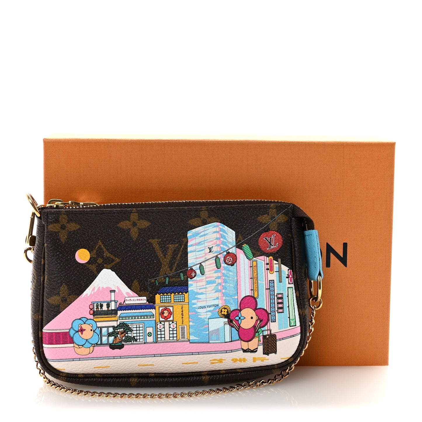 LOUIS VUITTON Christmas Animation Tokyo Mini Pochette