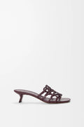 Petal Anagram heels in rhinestone-embellished