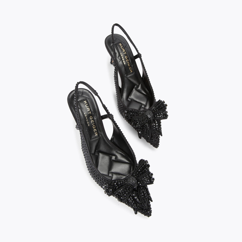 BELGRAVIA BOW SLING HEELS