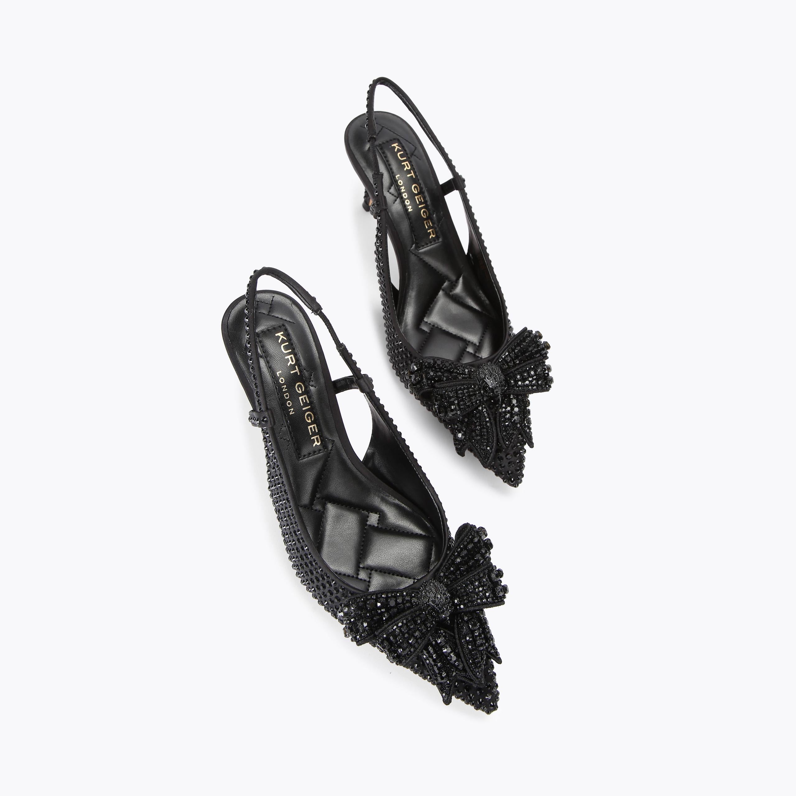 BELGRAVIA BOW SLING HEELS