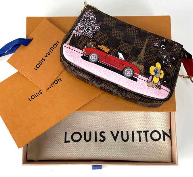 LOUIS VUITTON Christmas Animation Tokyo Mini Pochette
