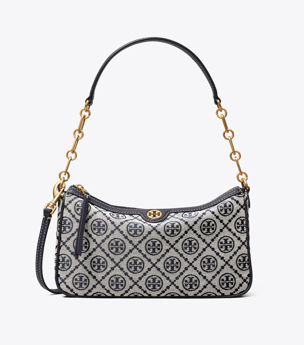 T MONOGRAM JACQUARD STUDIO BAG