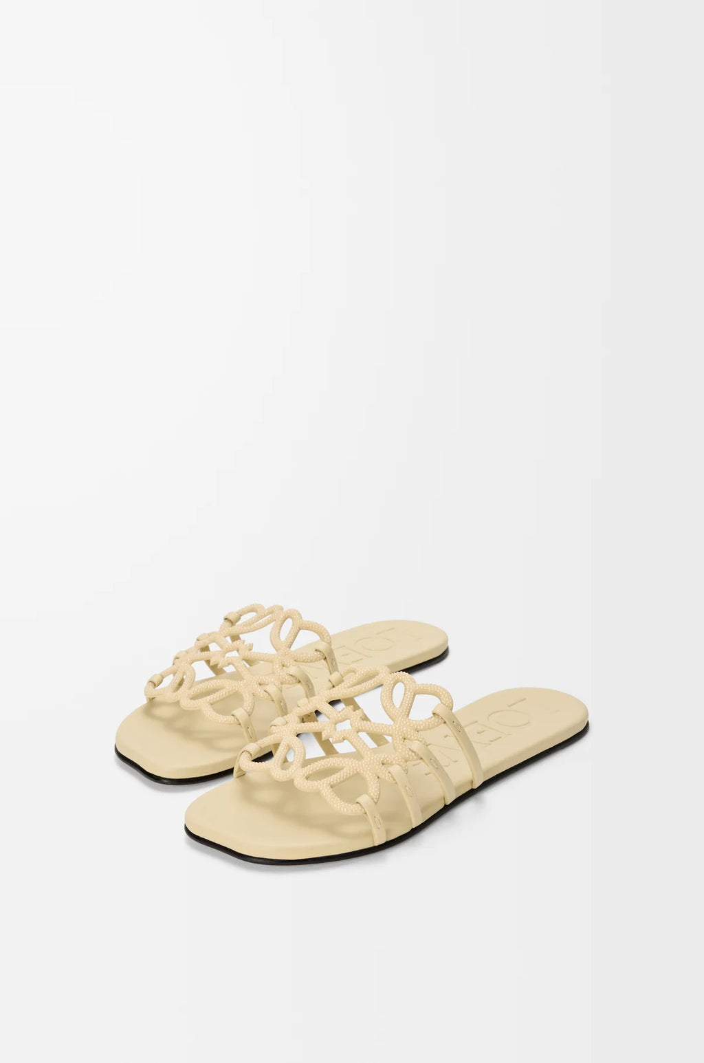 Petal Anagram slide in rhinestone-embellished