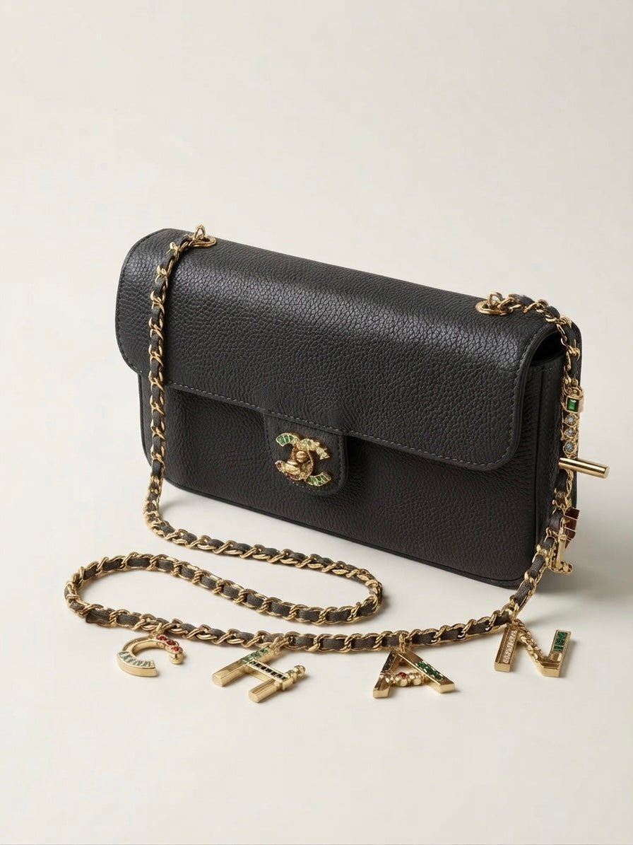 Small Souplissimo Maxi Flap with chain