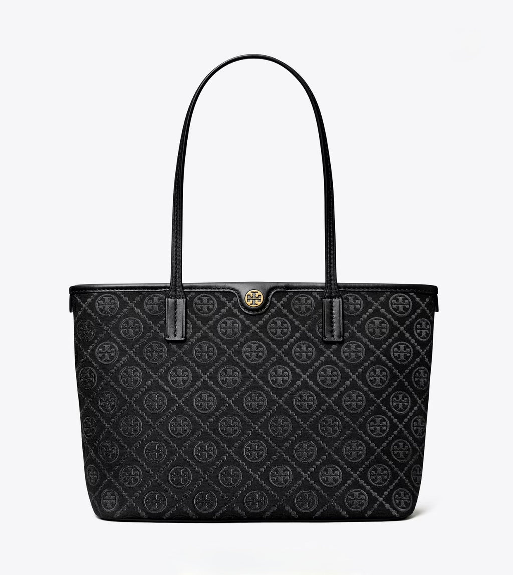 SMALL T MONOGRAM ZIP TOTE