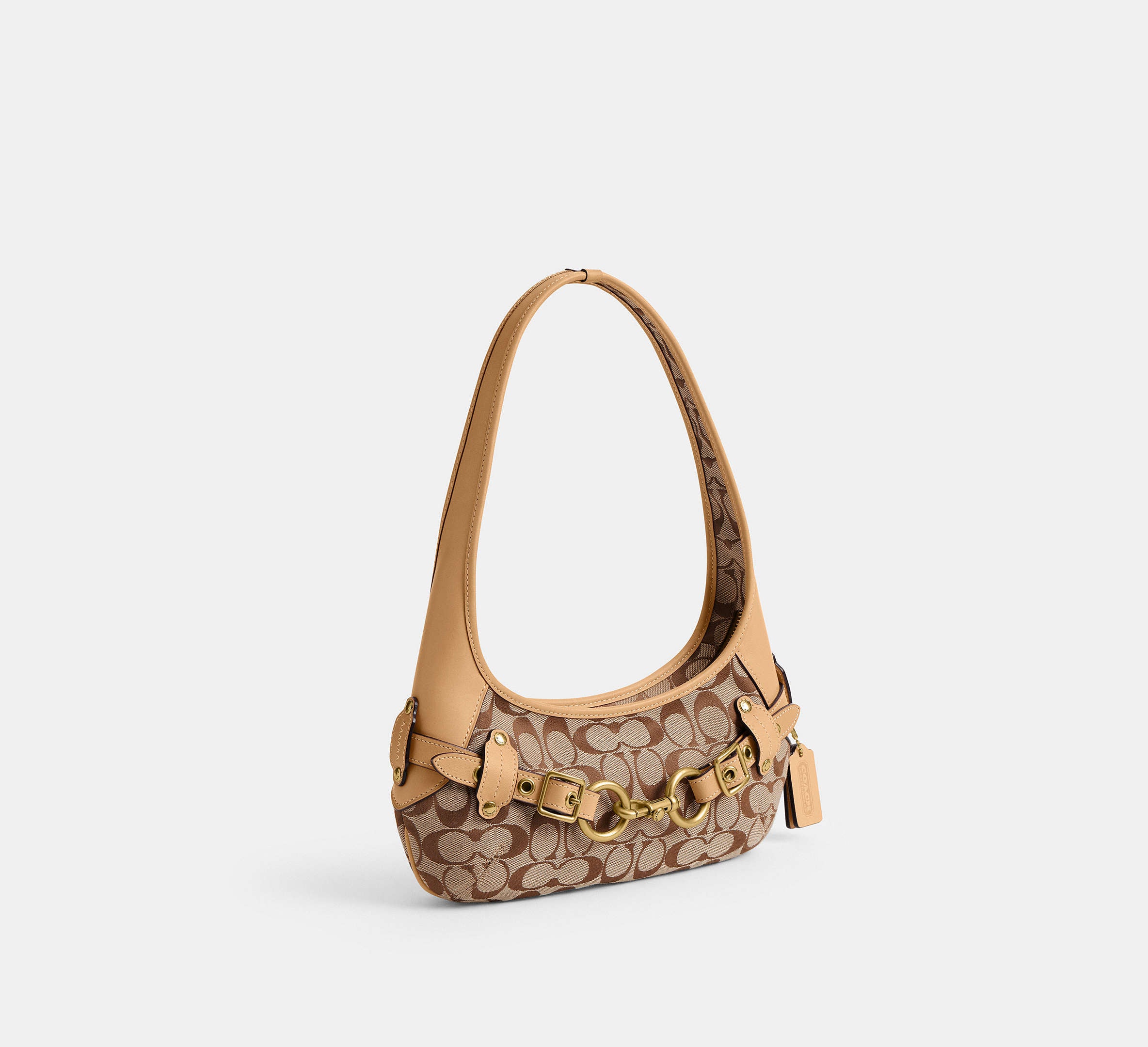 Belted Ergo Shoulder Bag 26 In Signature Jacquard