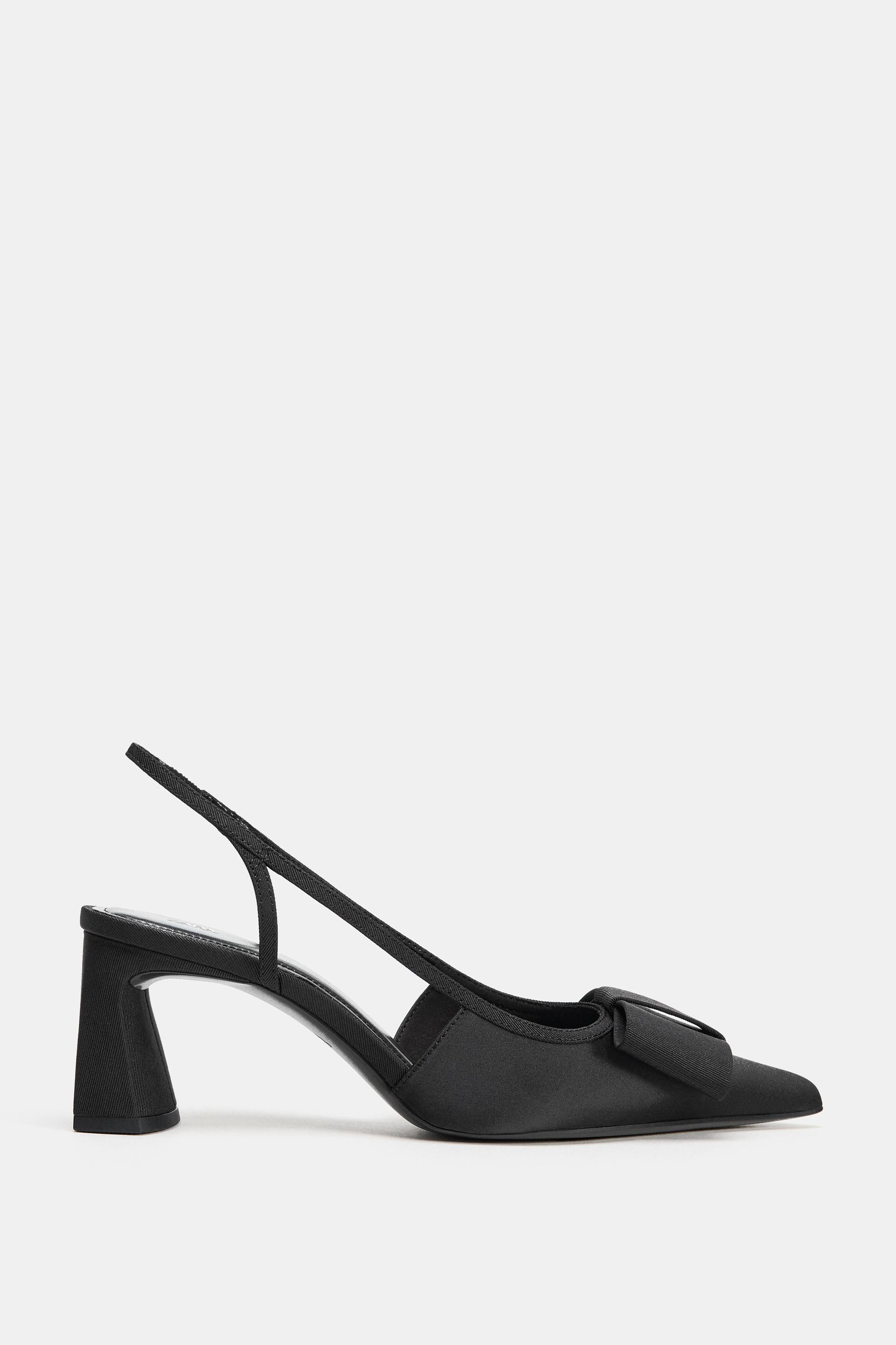 SLINGBACK HEELS WITH BOW DETAIL