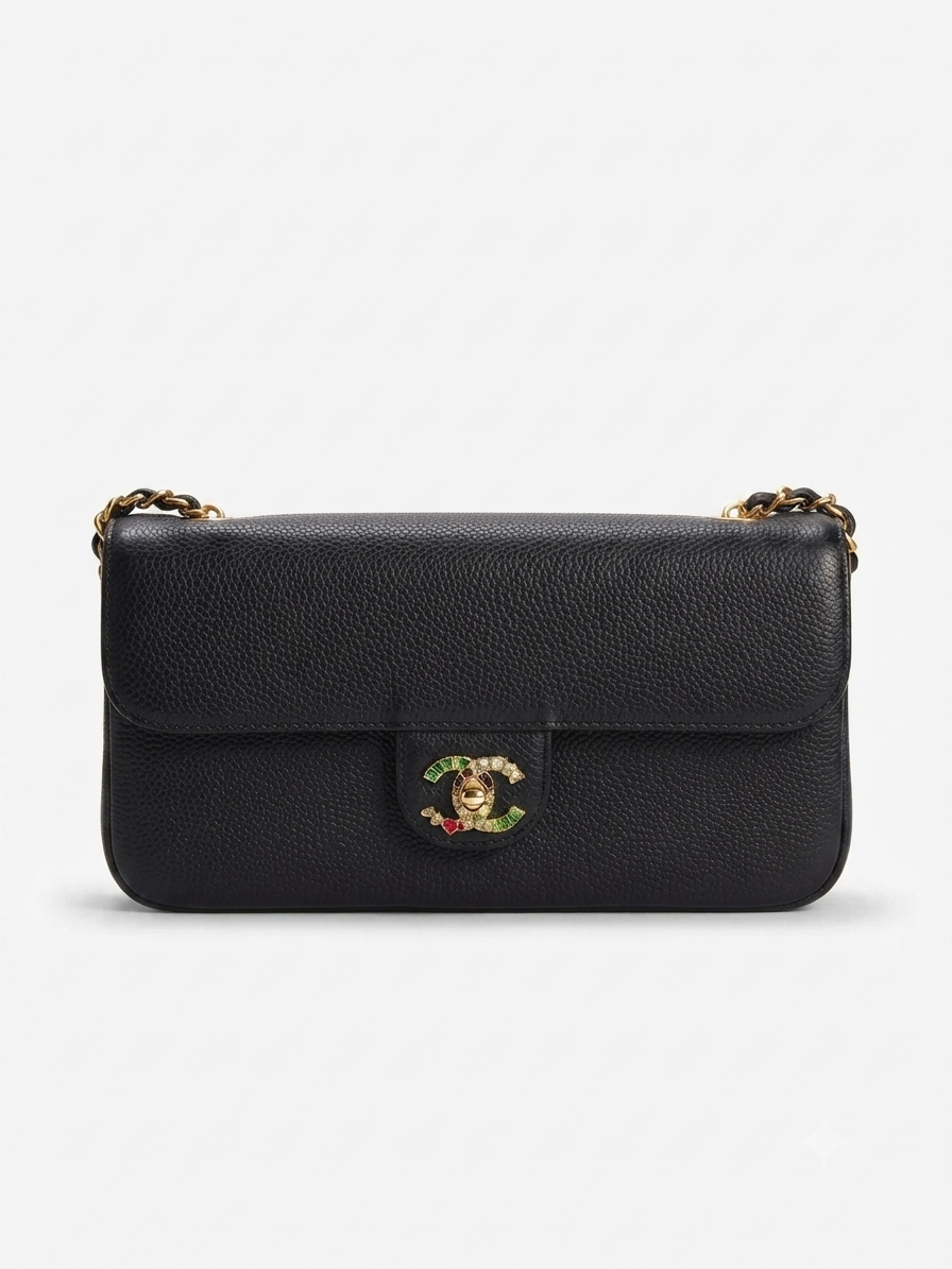 Small Souplissimo Maxi Flap with chain