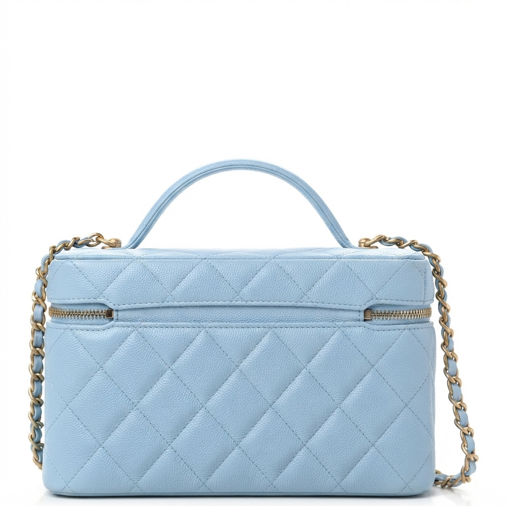 Top Handle Long Vanity Case with Chain