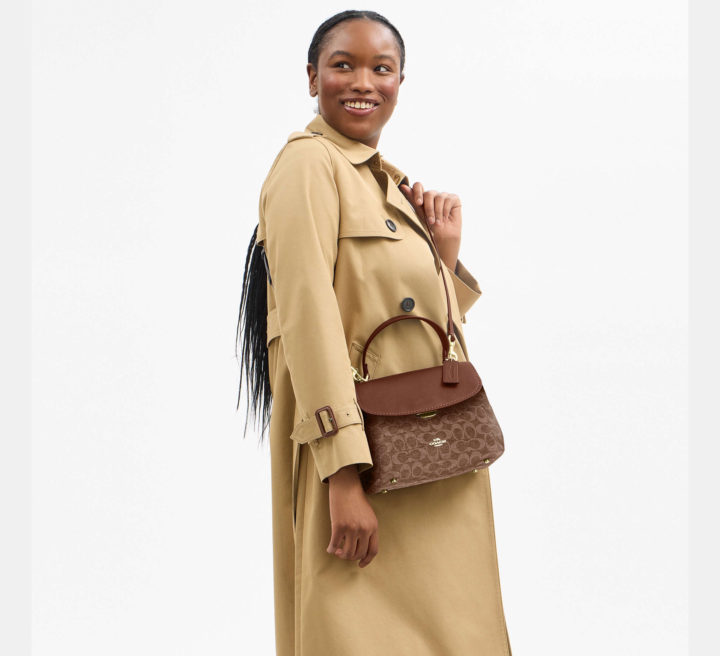 Emory Top Handle Bag In Signature Chenille