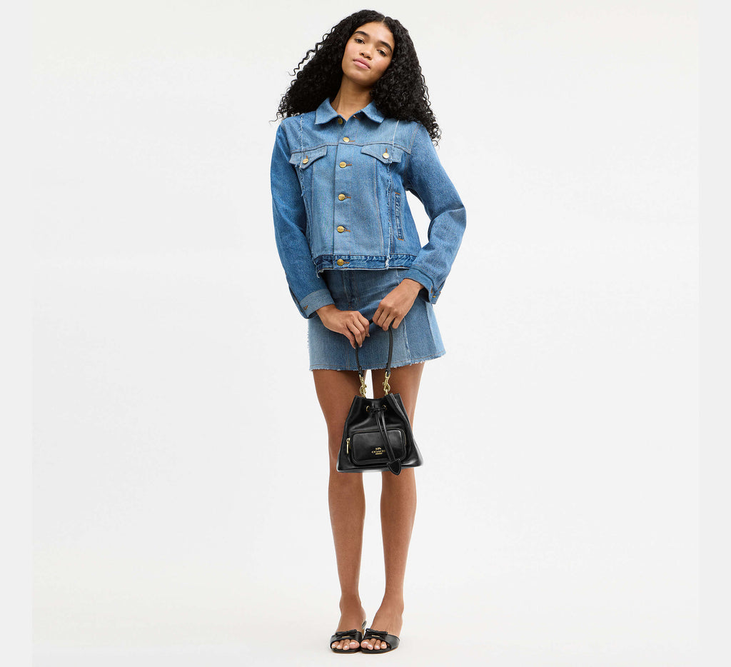 ROWAN BUCKET BAG WITH POCKET
