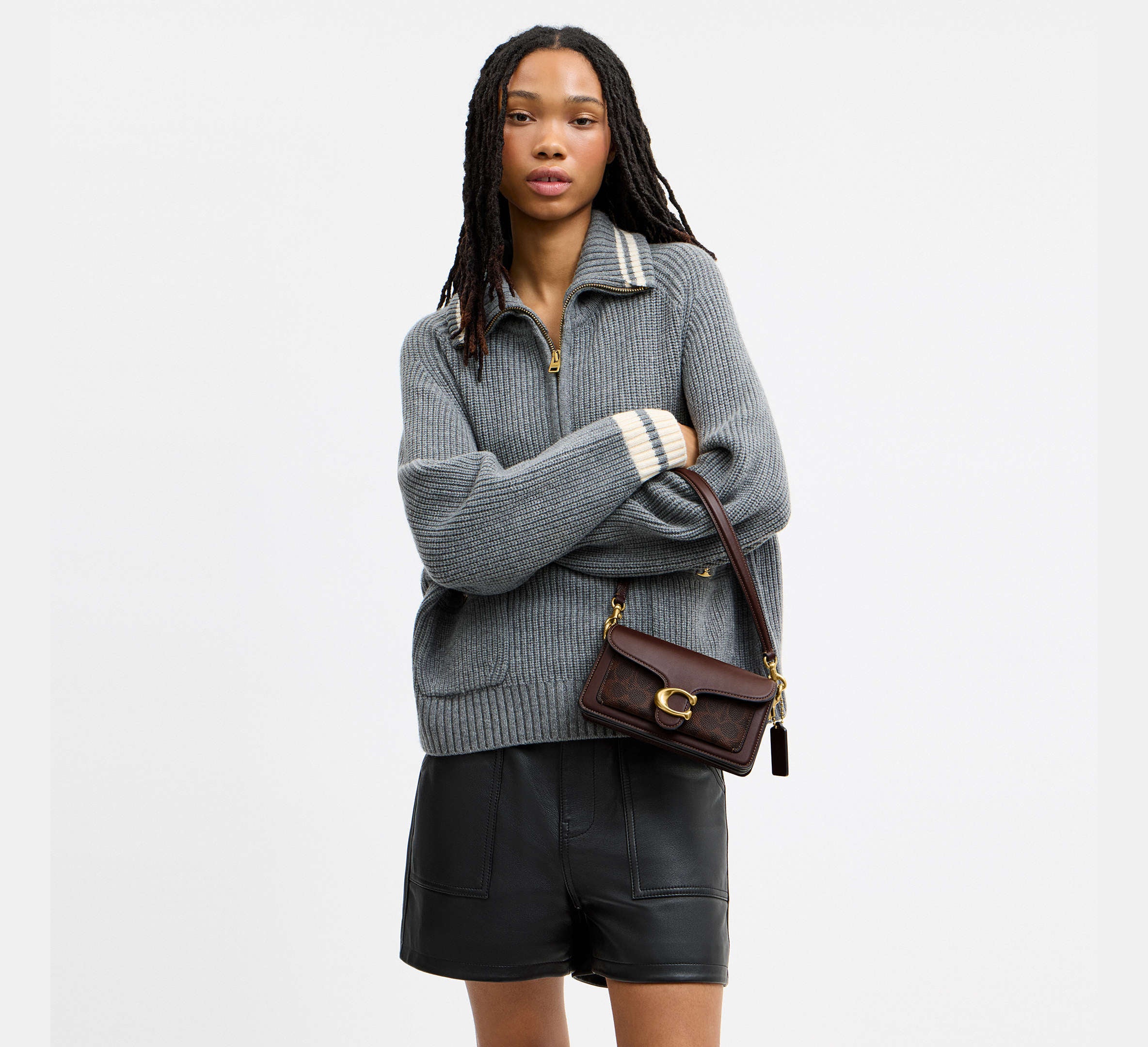 Tabby Shoulder Bag 20 In Signature Canvas