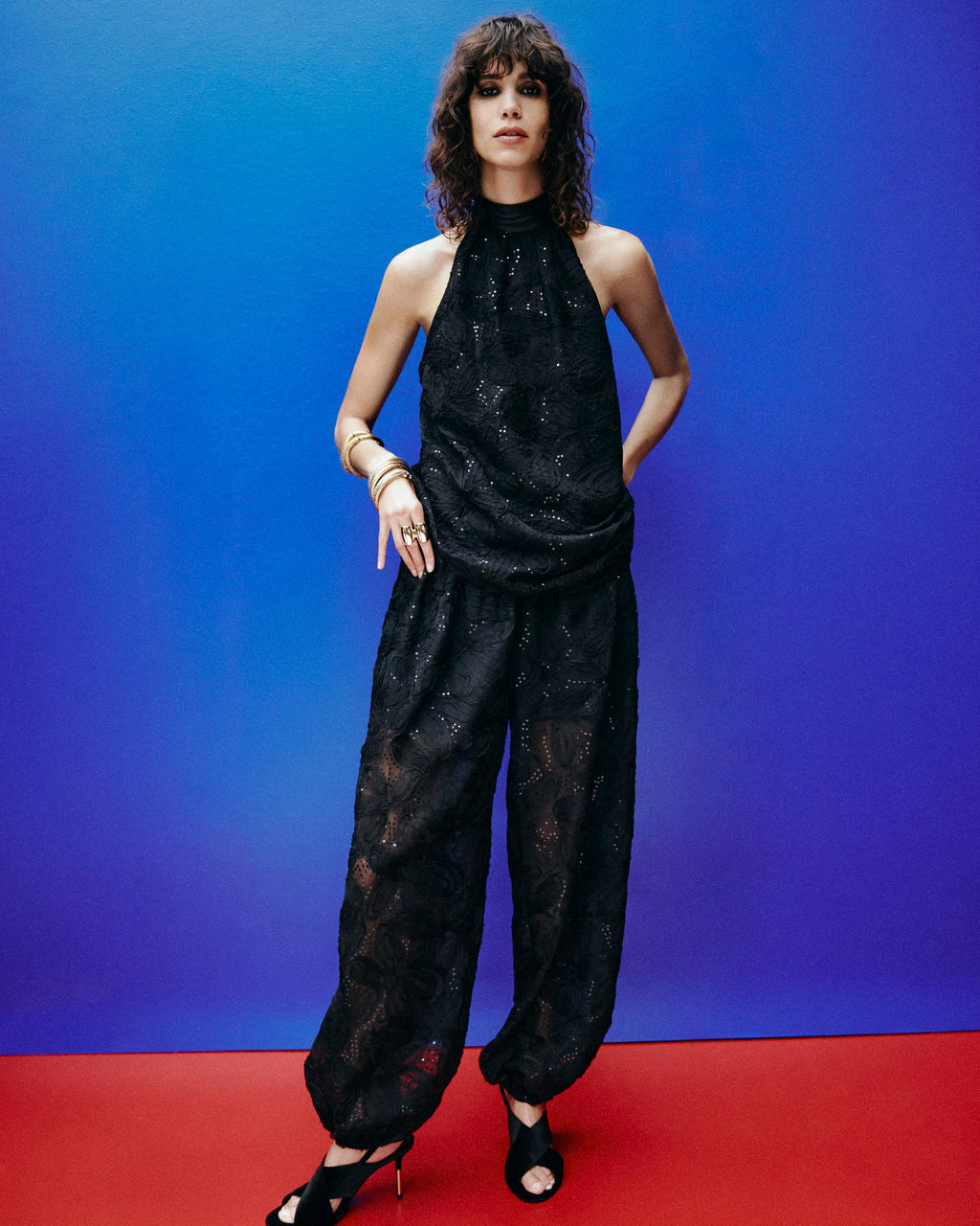 ZARA CROSSOVER HEELED SANDALS