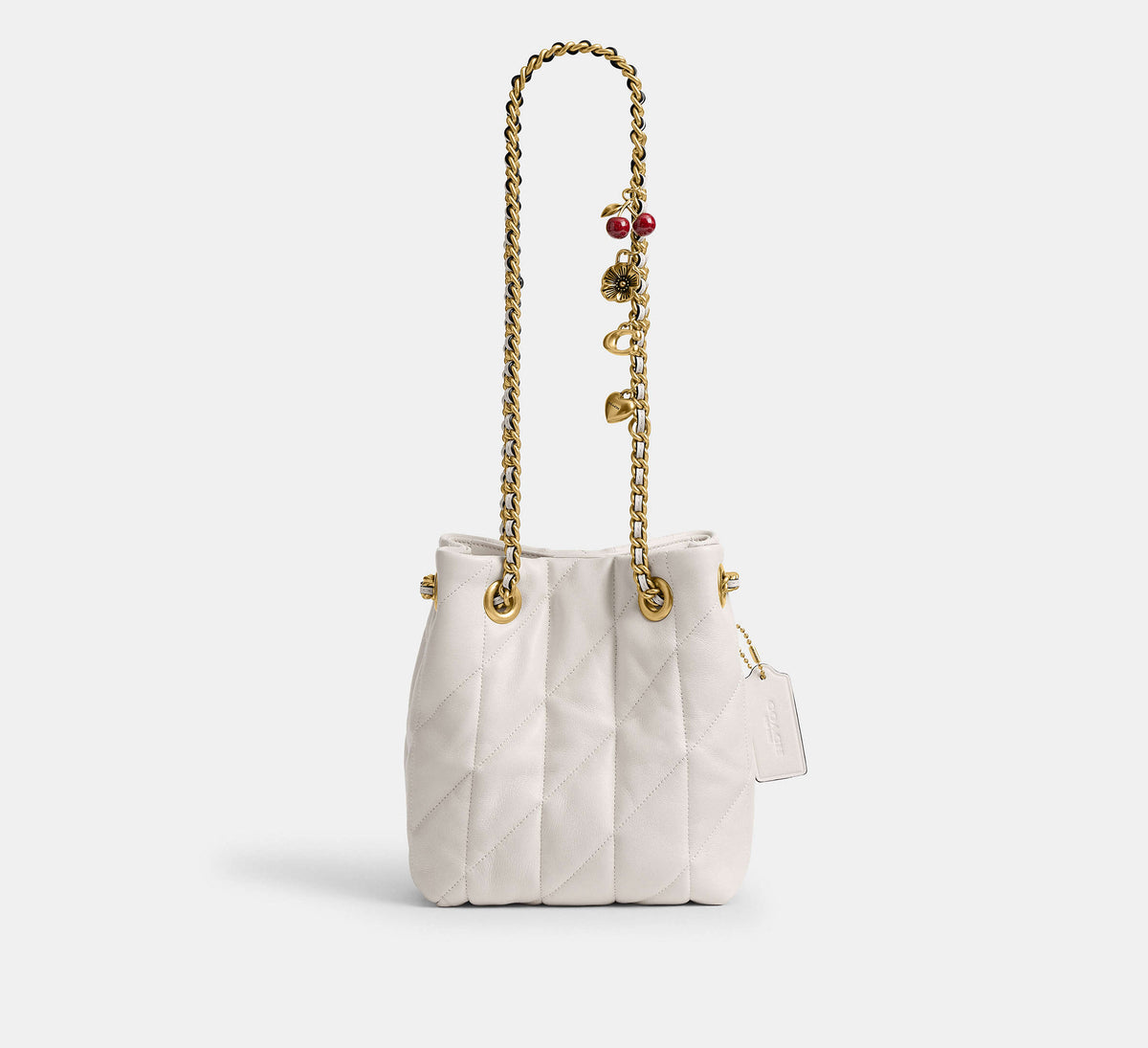 Jade Drawstring Bag With Quilting