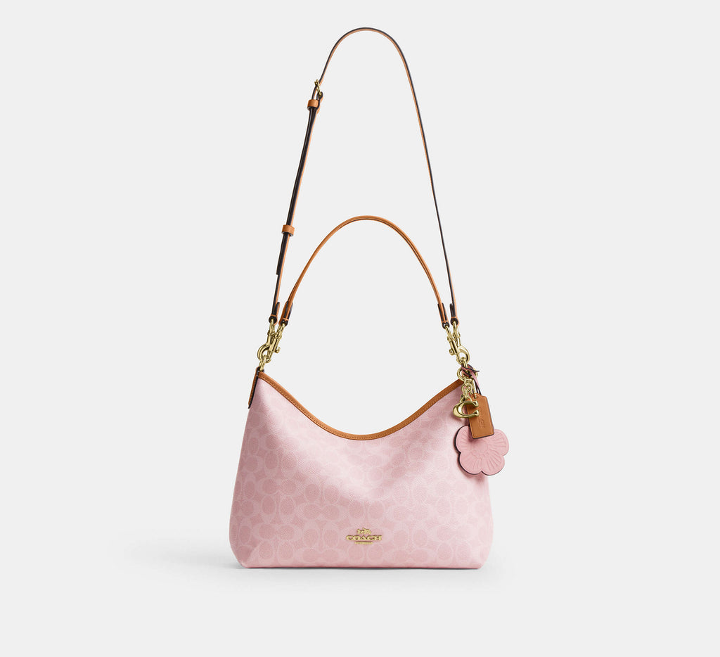 Laurel Shoulder Bag In Signature Canvas With Charms