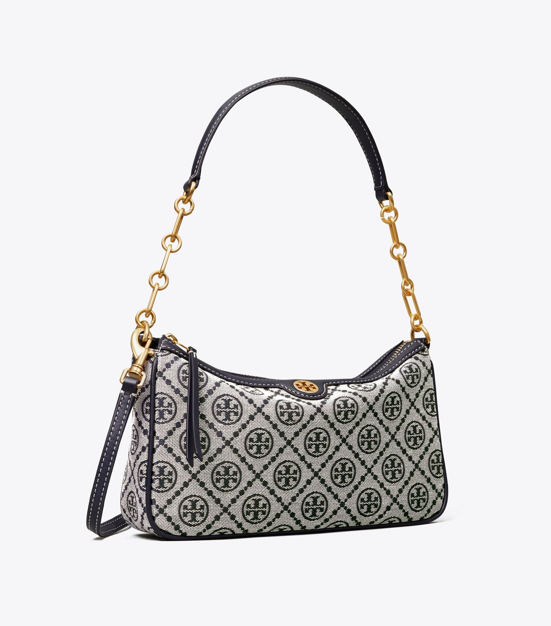 T MONOGRAM JACQUARD STUDIO BAG