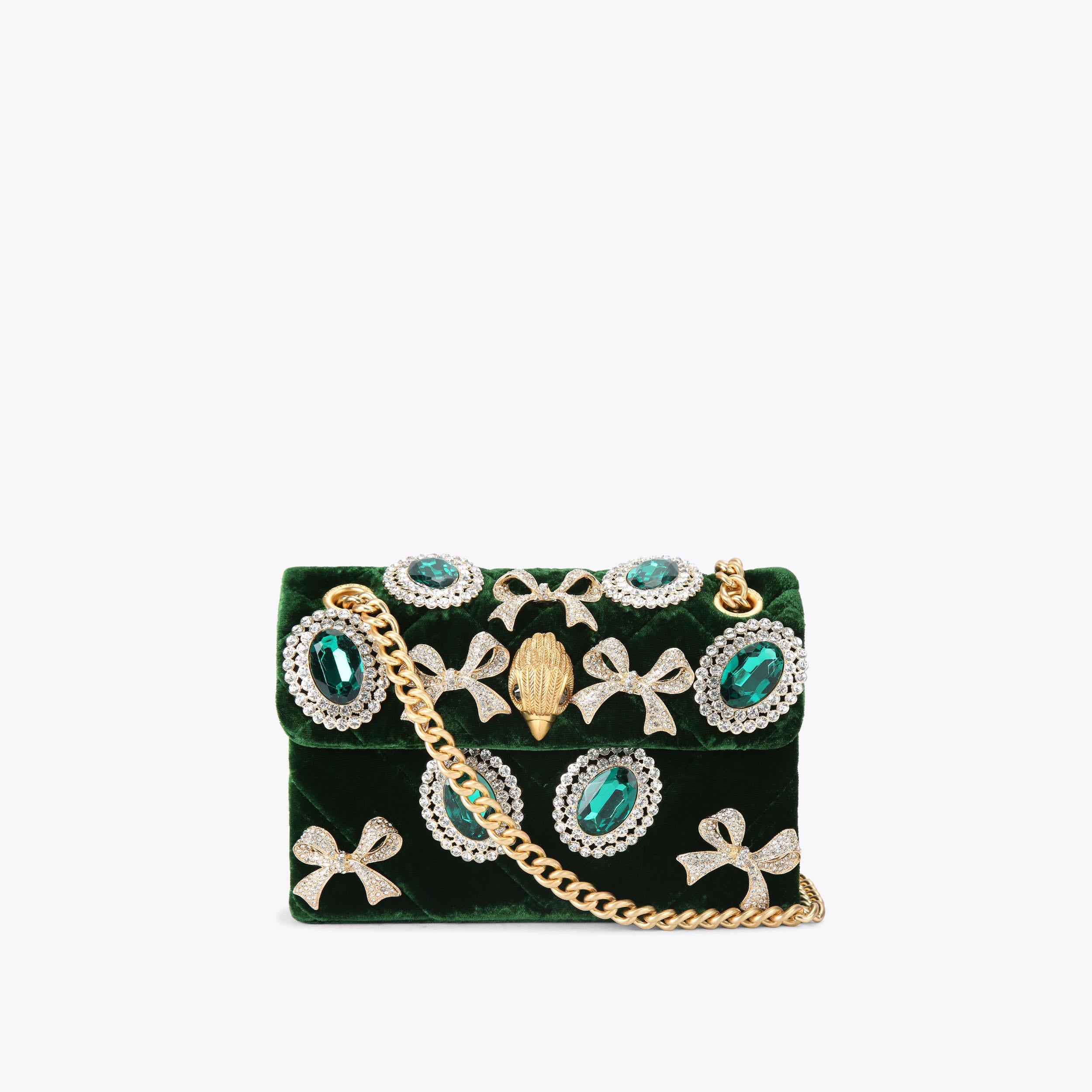 MINI VELVET KENSINGTON BAG