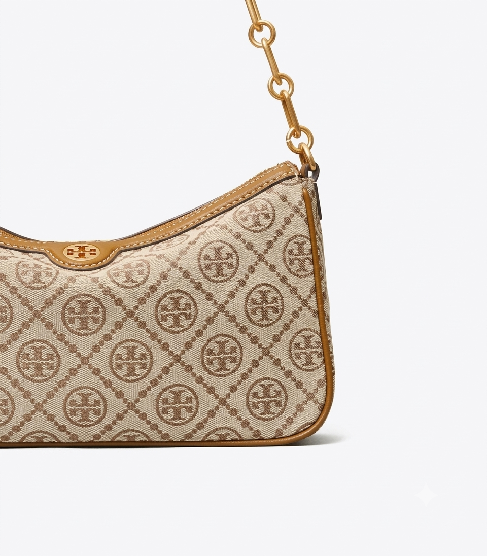 T MONOGRAM JACQUARD STUDIO BAG