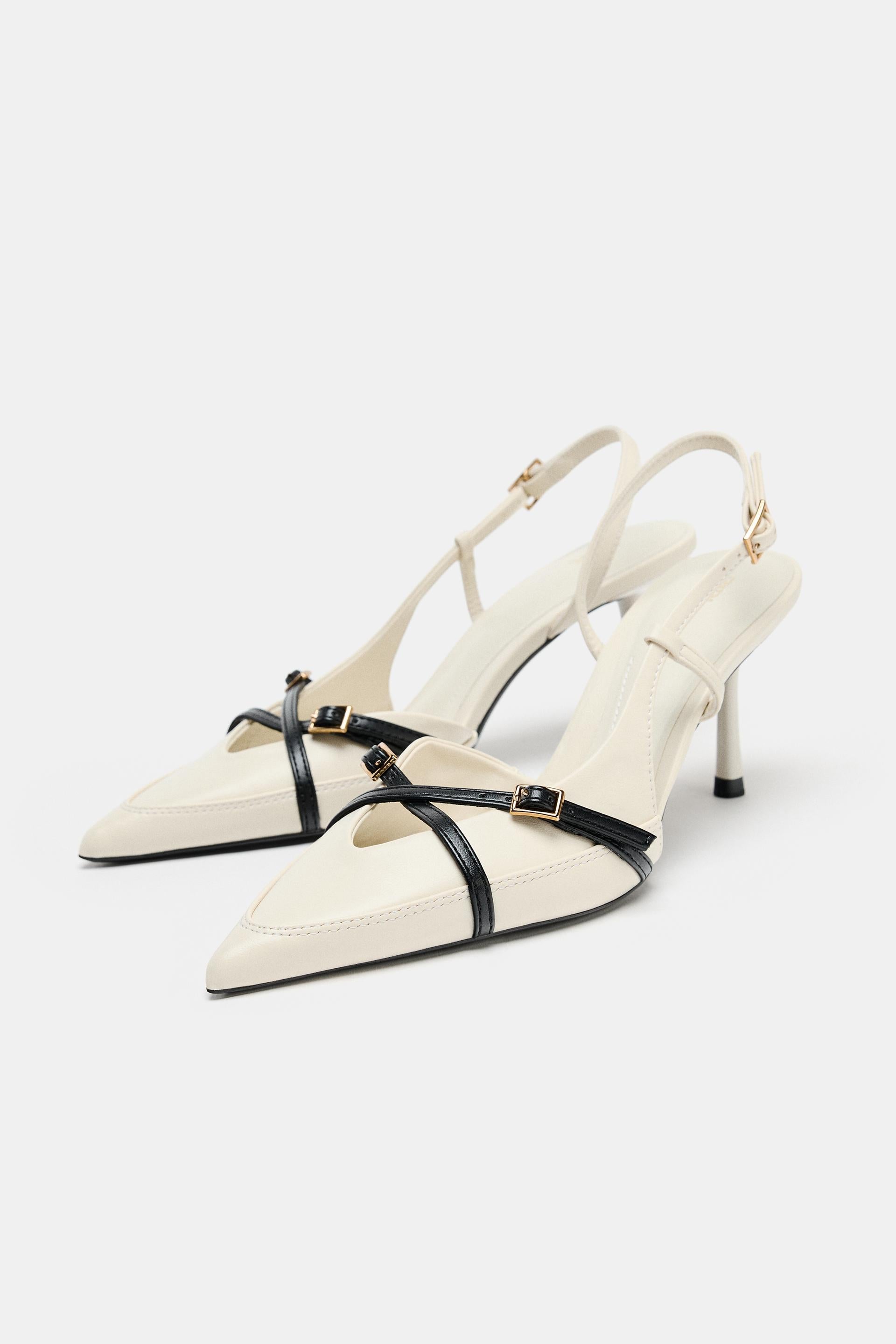 ZARA STRAPPY BUCKLED HEELS