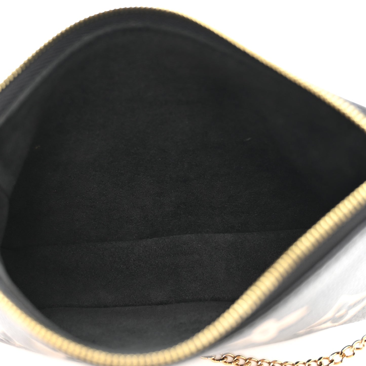 LOUIS VUITTON Empreinte Monogram Giant Mini Pochette Accessories Black