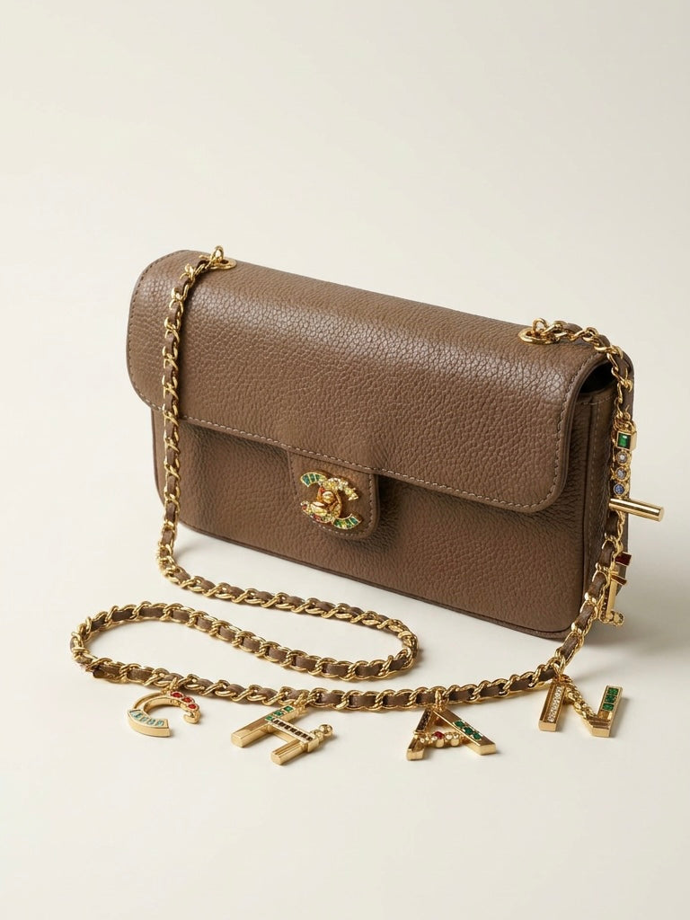 Small Souplissimo Maxi Flap with chain